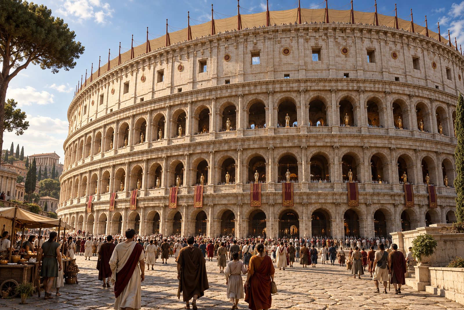 AI-generated interpretive scene from the forthcoming Ancient Rome book